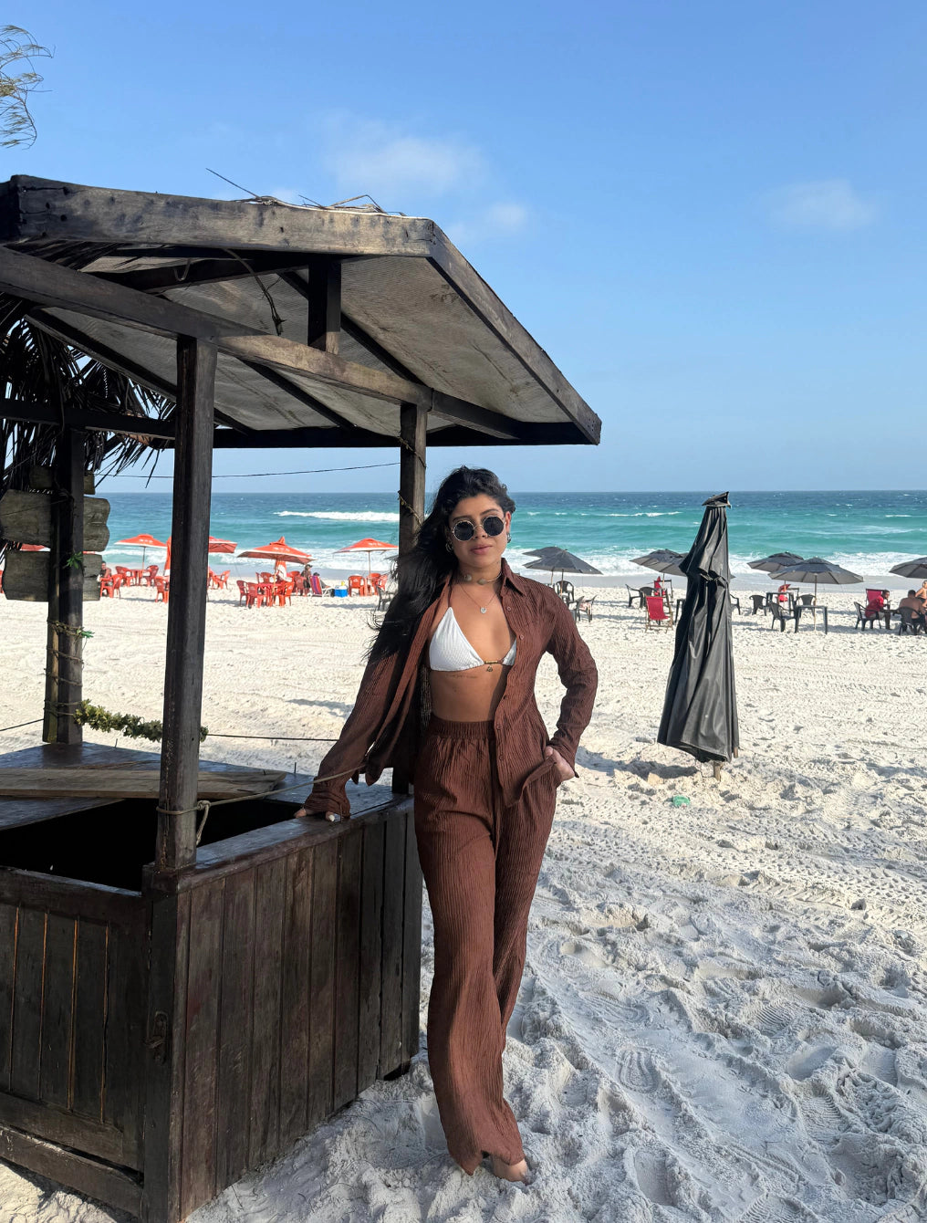 Conjunto Holambra | Marrom