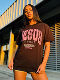 T-Shirt Feminina Oversized - Jesus is King