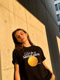 T-Shirt Feminina Oversized - Life is a Simulation