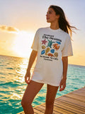 T-Shirt Feminina Oversized - Protect the Ocean