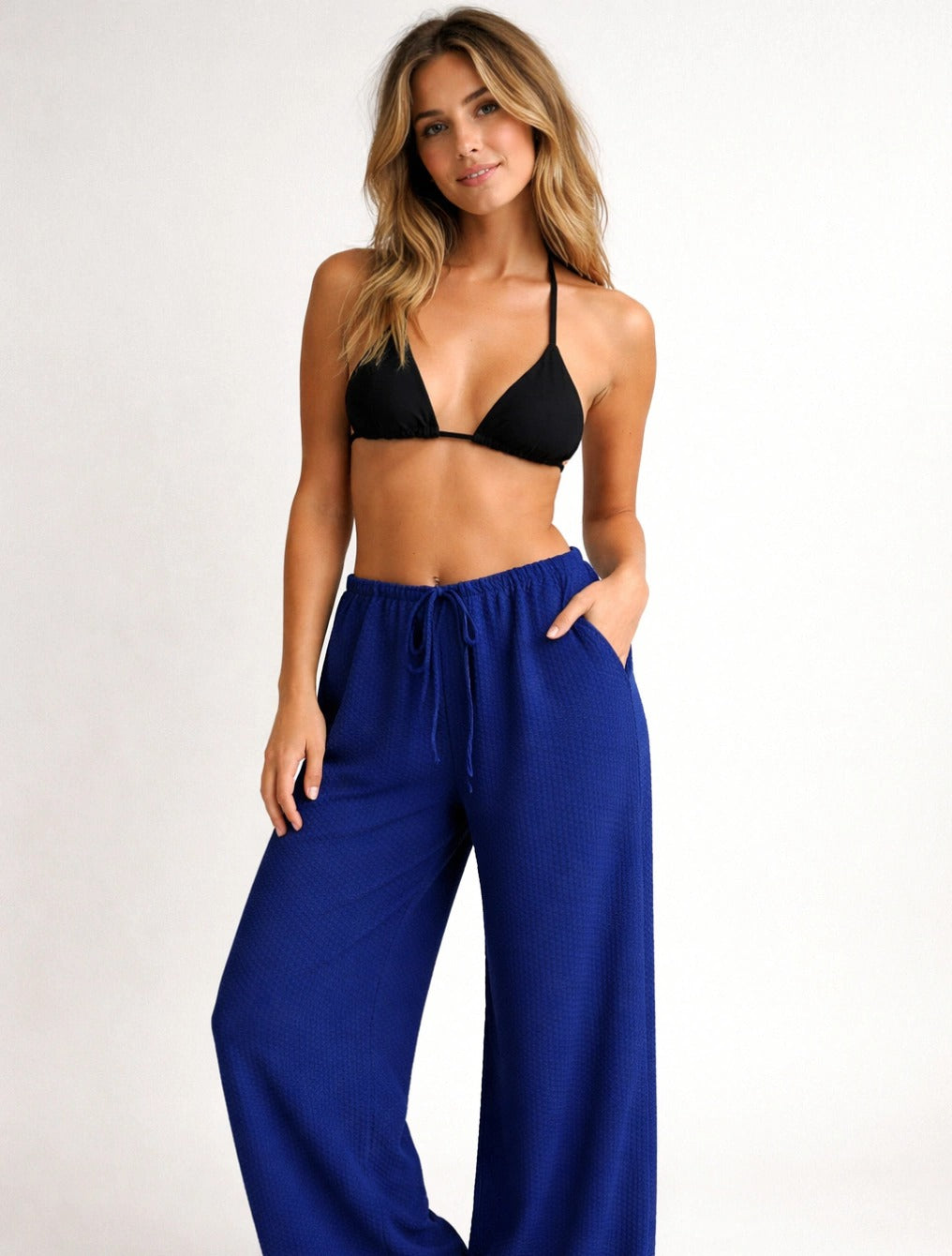 Calça de Praia Zara | Azul