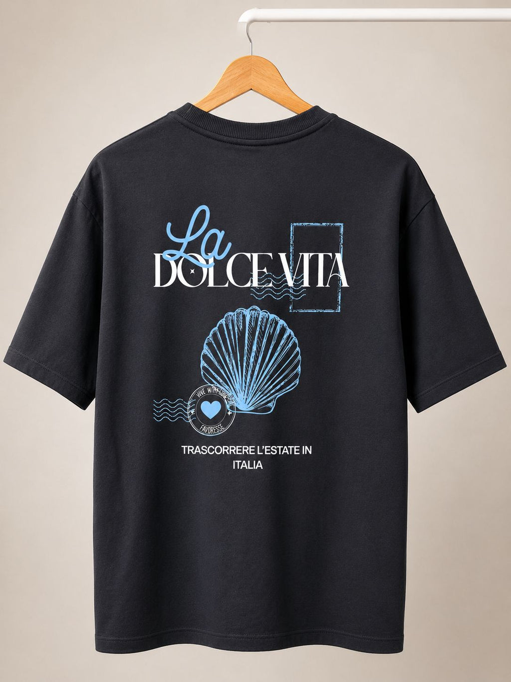 T-Shirt Feminina Oversized - La dolce vida