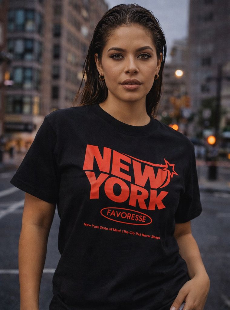 T-Shirt Feminina Oversized - New York